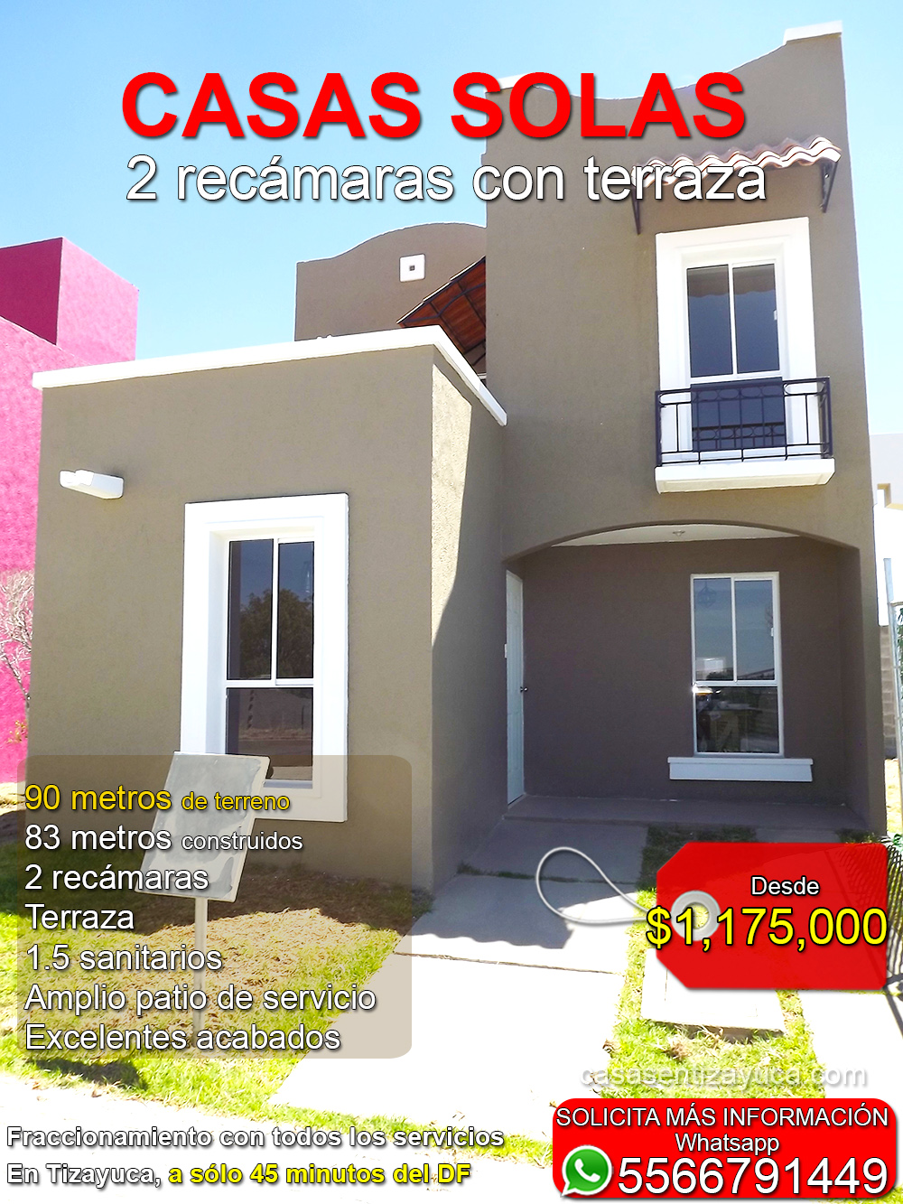Casas en Tizayuca con alberca de dos pisos con crédito Infonavit y Fovissste